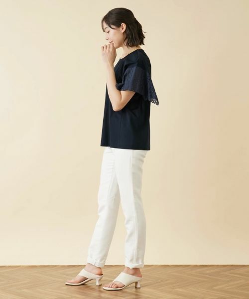 Leilian PLUS HOUSE / レリアンプラスハウス カットソー | レーススリーブカットソー【プラス企画】 | 詳細15