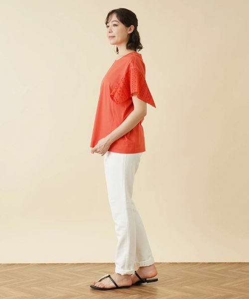 Leilian PLUS HOUSE / レリアンプラスハウス カットソー | レーススリーブカットソー【プラス企画】 | 詳細3