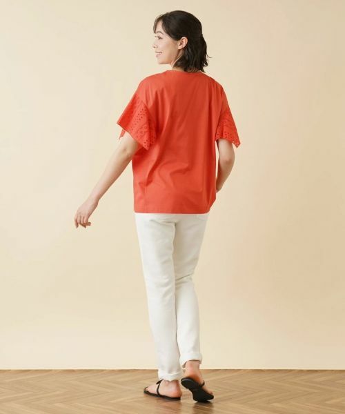 Leilian PLUS HOUSE / レリアンプラスハウス カットソー | レーススリーブカットソー【プラス企画】 | 詳細4