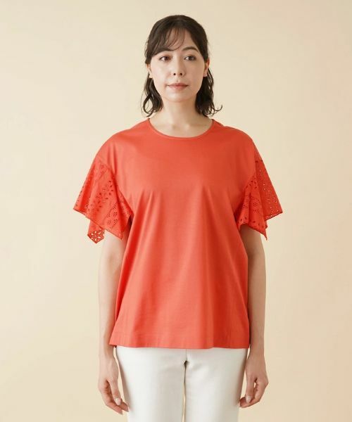 Leilian PLUS HOUSE / レリアンプラスハウス カットソー | レーススリーブカットソー【プラス企画】 | 詳細6