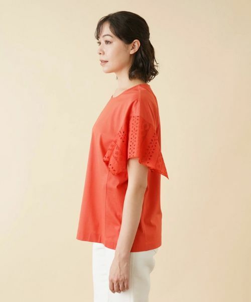 Leilian PLUS HOUSE / レリアンプラスハウス カットソー | レーススリーブカットソー【プラス企画】 | 詳細7