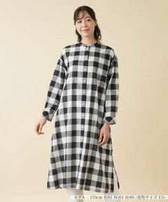 チェック柄チュニックブラウス[品番：LAVW0015152]｜Leilian