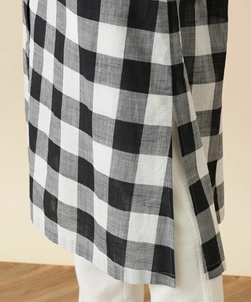 Leilian PLUS HOUSE / レリアンプラスハウス シャツ・ブラウス | チェック柄チュニックシャツ【プラス企画】 | 詳細10