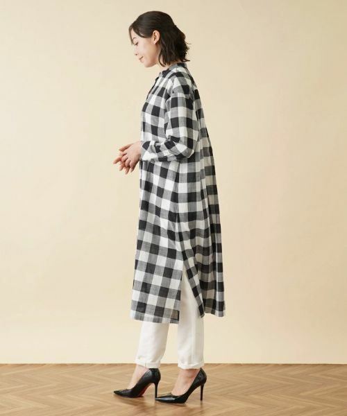 Leilian PLUS HOUSE / レリアンプラスハウス シャツ・ブラウス | チェック柄チュニックシャツ【プラス企画】 | 詳細2