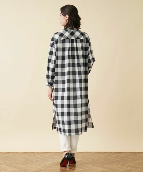 Leilian PLUS HOUSE / レリアンプラスハウス シャツ・ブラウス | チェック柄チュニックシャツ【プラス企画】 | 詳細3