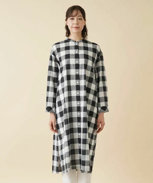 Leilian PLUS HOUSE / レリアンプラスハウス シャツ・ブラウス | チェック柄チュニックシャツ【プラス企画】 | 詳細4