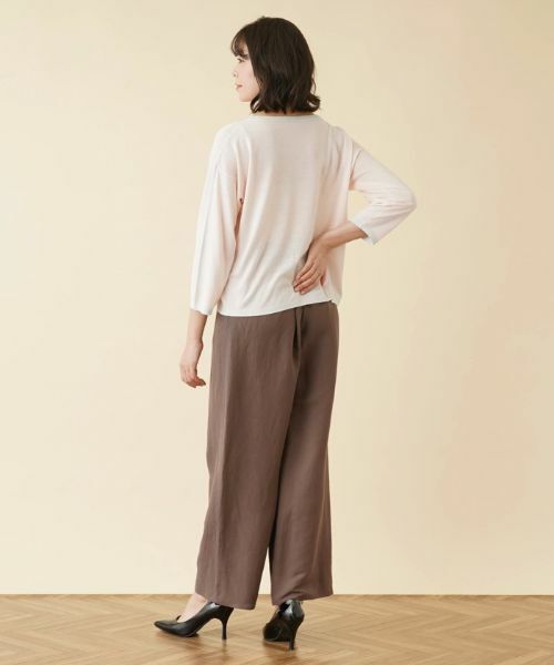 Leilian PLUS HOUSE / レリアンプラスハウス ニット・セーター | 配色ラインクルーネックニット | 詳細3