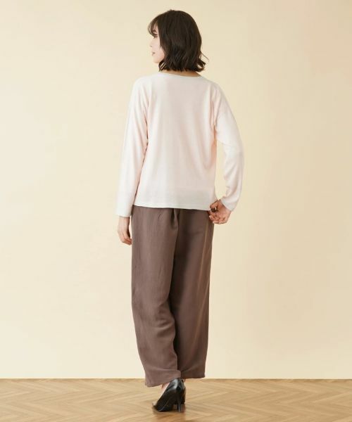 Leilian PLUS HOUSE / レリアンプラスハウス カーディガン・ボレロ | 配色ラインクルーネックカーディガン【HAND】 | 詳細3