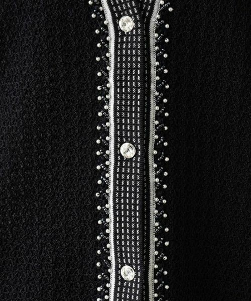 Leilian PLUS HOUSE / レリアンプラスハウス カーディガン・ボレロ | 刺繍Vネックカーディガン | 詳細10