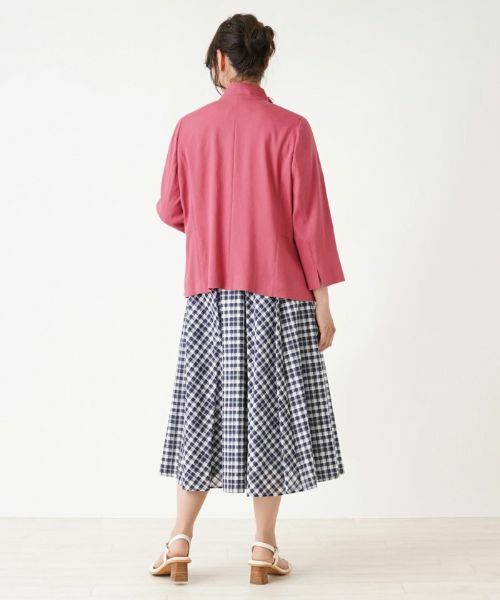 Leilian PLUS HOUSE / レリアンプラスハウス テーラードジャケット | ストレッチサマージャケット【ROCHAS Premiere】 | 詳細3