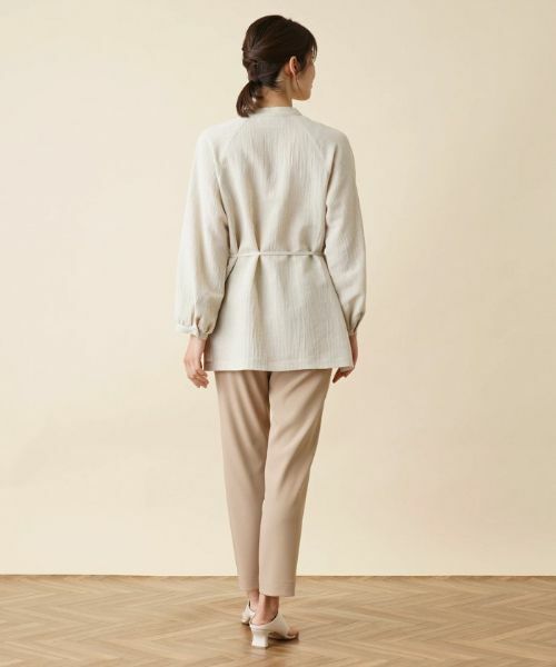 Leilian PLUS HOUSE / レリアンプラスハウス シャツ・ブラウス | バンドカラーブラウス【ROCHAS Premiere】 | 詳細3