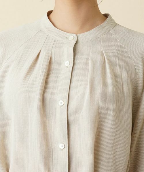 Leilian PLUS HOUSE / レリアンプラスハウス シャツ・ブラウス | バンドカラーブラウス【ROCHAS Premiere】 | 詳細8