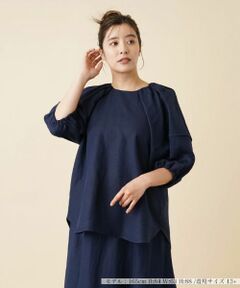 Leilian PLUS HOUSE / レリアンプラスハウス シャツ・ブラウス | ボリュームスリーブブラウス【NEMIKA】