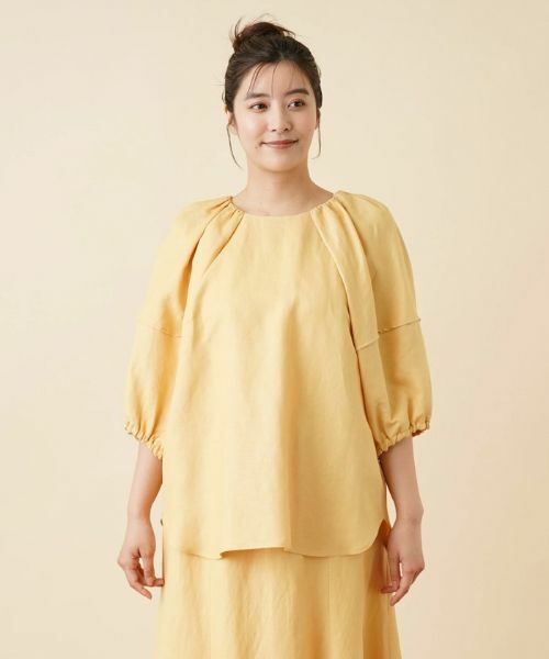 Leilian PLUS HOUSE / レリアンプラスハウス シャツ・ブラウス | ボリュームスリーブブラウス【NEMIKA】 | 詳細8