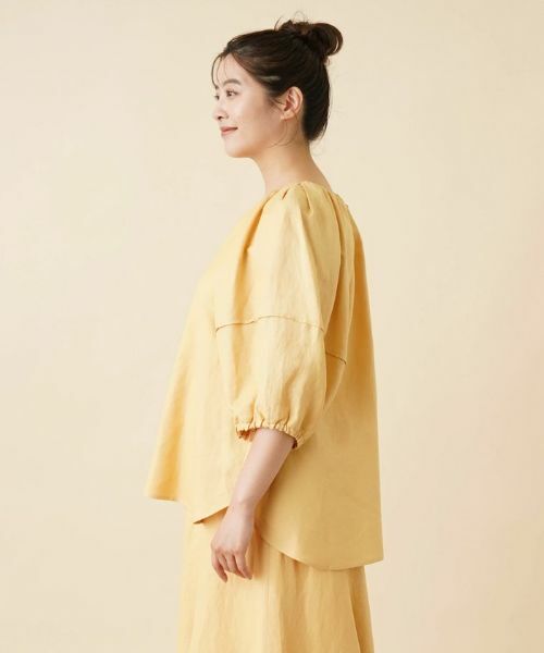 Leilian PLUS HOUSE / レリアンプラスハウス シャツ・ブラウス | ボリュームスリーブブラウス【NEMIKA】 | 詳細9