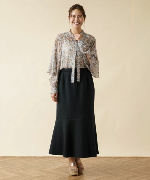 Leilian PLUS HOUSE / レリアンプラスハウス ミニ・ひざ丈スカート | マーメイドロングスカート【NEMIKA】 | 詳細12