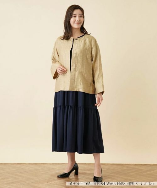 Leilian PLUS HOUSE / レリアンプラスハウス テーラードジャケット | ノーカラージャケット | 詳細1