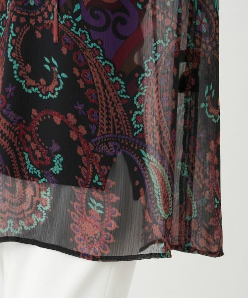 Leilian PLUS HOUSE / レリアンプラスハウス シャツ・ブラウス | 楊柳ペイズリーブラウス【ERICA】 | 詳細10