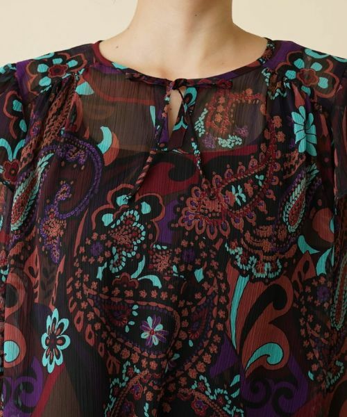 Leilian PLUS HOUSE / レリアンプラスハウス シャツ・ブラウス | 楊柳ペイズリーブラウス【ERICA】 | 詳細24