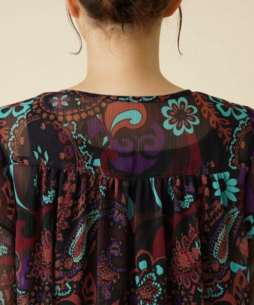 Leilian PLUS HOUSE / レリアンプラスハウス シャツ・ブラウス | 楊柳ペイズリーブラウス【ERICA】 | 詳細25