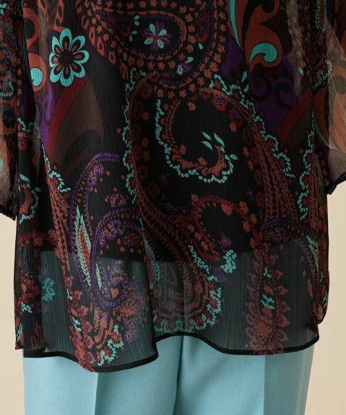 Leilian PLUS HOUSE / レリアンプラスハウス シャツ・ブラウス | 楊柳ペイズリーブラウス【ERICA】 | 詳細27