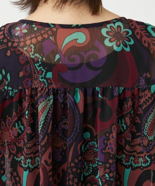 Leilian PLUS HOUSE / レリアンプラスハウス シャツ・ブラウス | 楊柳ペイズリーブラウス【ERICA】 | 詳細7
