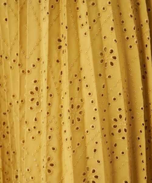 Leilian PLUS HOUSE / レリアンプラスハウス ロング・マキシ丈スカート | カットワークプリーツスカート | 詳細10