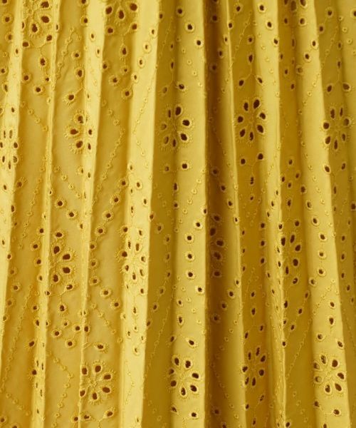 Leilian PLUS HOUSE / レリアンプラスハウス ロング・マキシ丈スカート | カットワークプリーツスカート | 詳細9