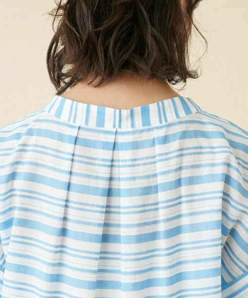 Leilian PLUS HOUSE / レリアンプラスハウス シャツ・ブラウス | 切替ボーダーハイネックブラウス | 詳細10
