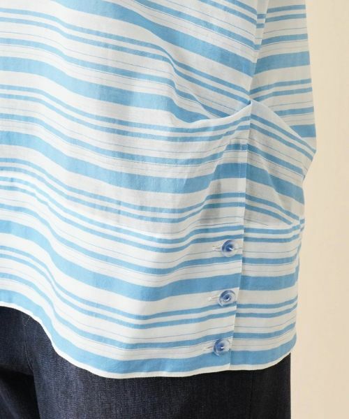 Leilian PLUS HOUSE / レリアンプラスハウス シャツ・ブラウス | 切替ボーダーハイネックブラウス | 詳細12