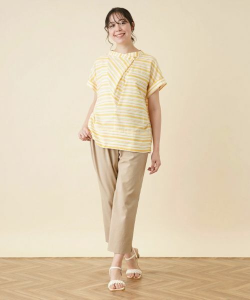 Leilian PLUS HOUSE / レリアンプラスハウス シャツ・ブラウス | 切替ボーダーハイネックブラウス | 詳細15