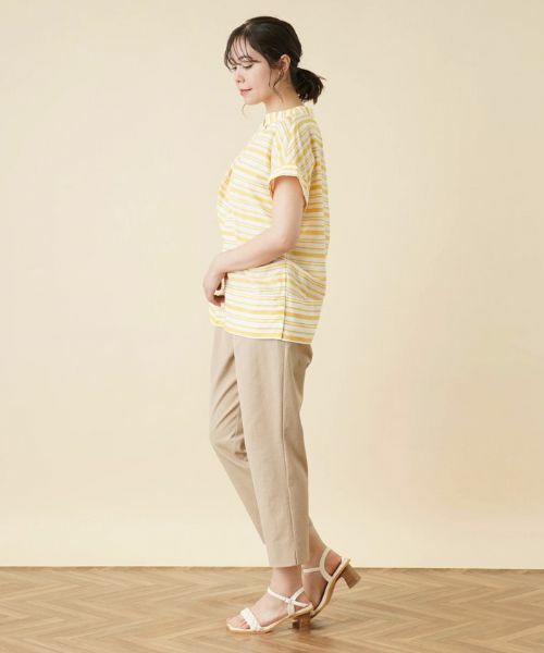 Leilian PLUS HOUSE / レリアンプラスハウス シャツ・ブラウス | 切替ボーダーハイネックブラウス | 詳細16