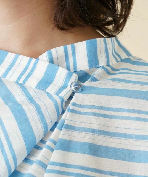 Leilian PLUS HOUSE / レリアンプラスハウス シャツ・ブラウス | 切替ボーダーハイネックブラウス | 詳細9