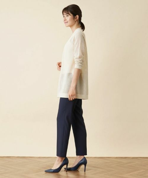 Leilian PLUS HOUSE / レリアンプラスハウス カーディガン・ボレロ | 透かし編みニットカーディガン | 詳細12