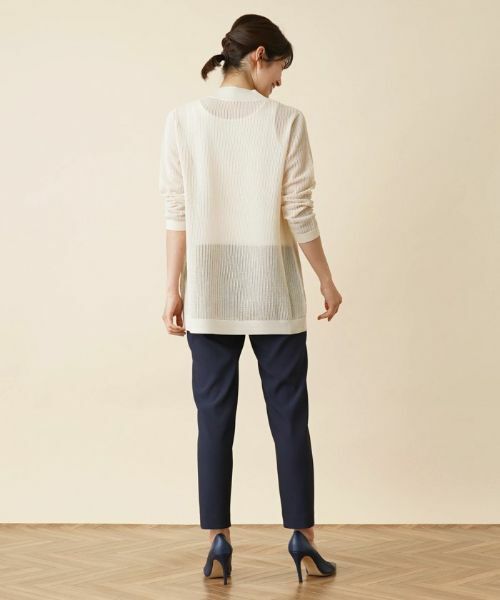 Leilian PLUS HOUSE / レリアンプラスハウス カーディガン・ボレロ | 透かし編みニットカーディガン | 詳細13