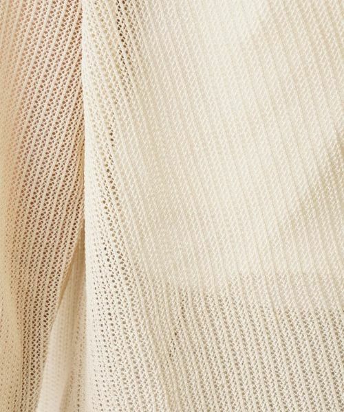 Leilian PLUS HOUSE / レリアンプラスハウス カーディガン・ボレロ | 透かし編みニットカーディガン | 詳細14