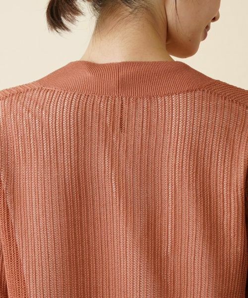 Leilian PLUS HOUSE / レリアンプラスハウス カーディガン・ボレロ | 透かし編みニットカーディガン | 詳細8