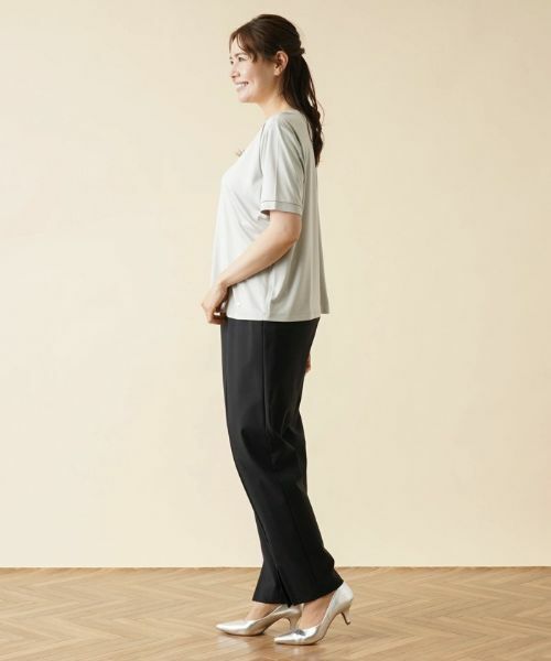 Leilian PLUS HOUSE / レリアンプラスハウス カットソー | シルククルーネックカットソー | 詳細15