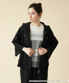 Leilian PLUS HOUSE / レリアンプラスハウス その他アウター | レース切替フーデッドジャケット