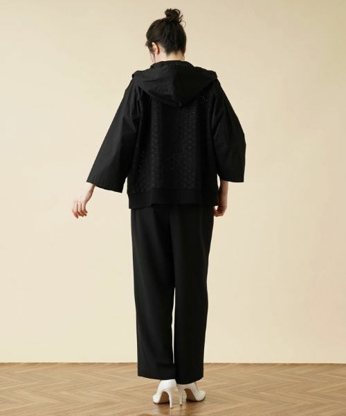 Leilian PLUS HOUSE / レリアンプラスハウス その他アウター | レース切替フーデッドジャケット | 詳細13