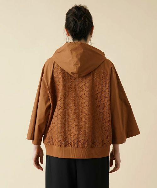Leilian PLUS HOUSE / レリアンプラスハウス その他アウター | レース切替フーデッドジャケット | 詳細6
