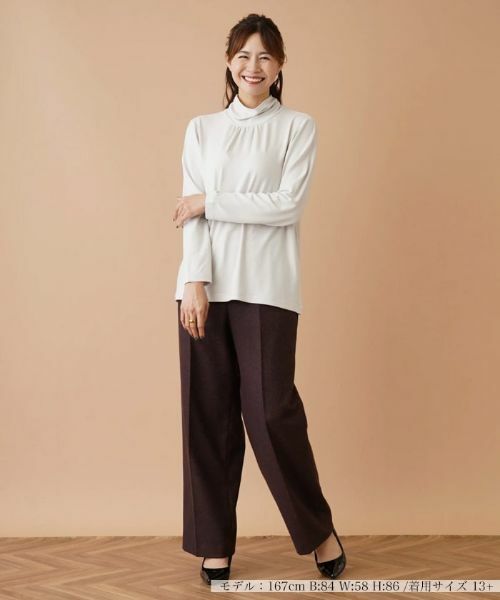 Leilian PLUS HOUSE / レリアンプラスハウス カットソー | ハイネックカットソー | 詳細1