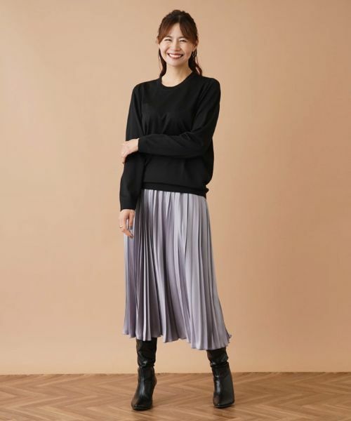 Leilian PLUS HOUSE / レリアンプラスハウス ニット・セーター | 【店舗人気】クルーネックニット【GEMMA】 | 詳細4