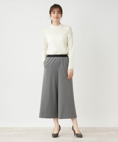 Leilian PLUS HOUSE / レリアンプラスハウス その他パンツ | ガウチョパンツ(グレー)