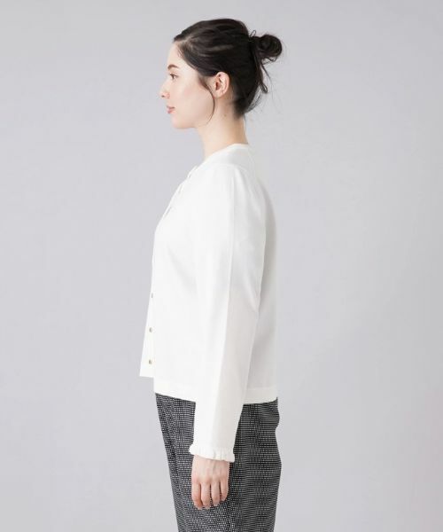 Leilian PLUS HOUSE / レリアンプラスハウス カーディガン・ボレロ | クルーネックニットカーディガン | 詳細10