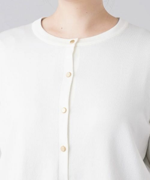 Leilian PLUS HOUSE / レリアンプラスハウス カーディガン・ボレロ | クルーネックニットカーディガン | 詳細12
