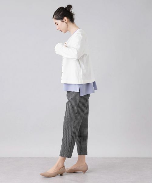 Leilian PLUS HOUSE / レリアンプラスハウス カーディガン・ボレロ | クルーネックニットカーディガン | 詳細6