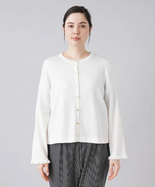 Leilian PLUS HOUSE / レリアンプラスハウス カーディガン・ボレロ | クルーネックニットカーディガン | 詳細9