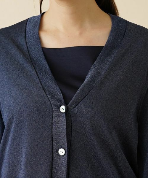 Leilian PLUS HOUSE / レリアンプラスハウス カーディガン・ボレロ | ラメシアーカーディガン | 詳細12