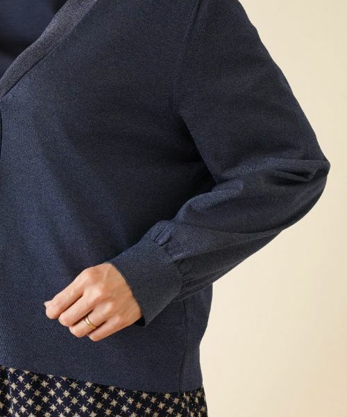 Leilian PLUS HOUSE / レリアンプラスハウス カーディガン・ボレロ | ラメシアーカーディガン | 詳細14